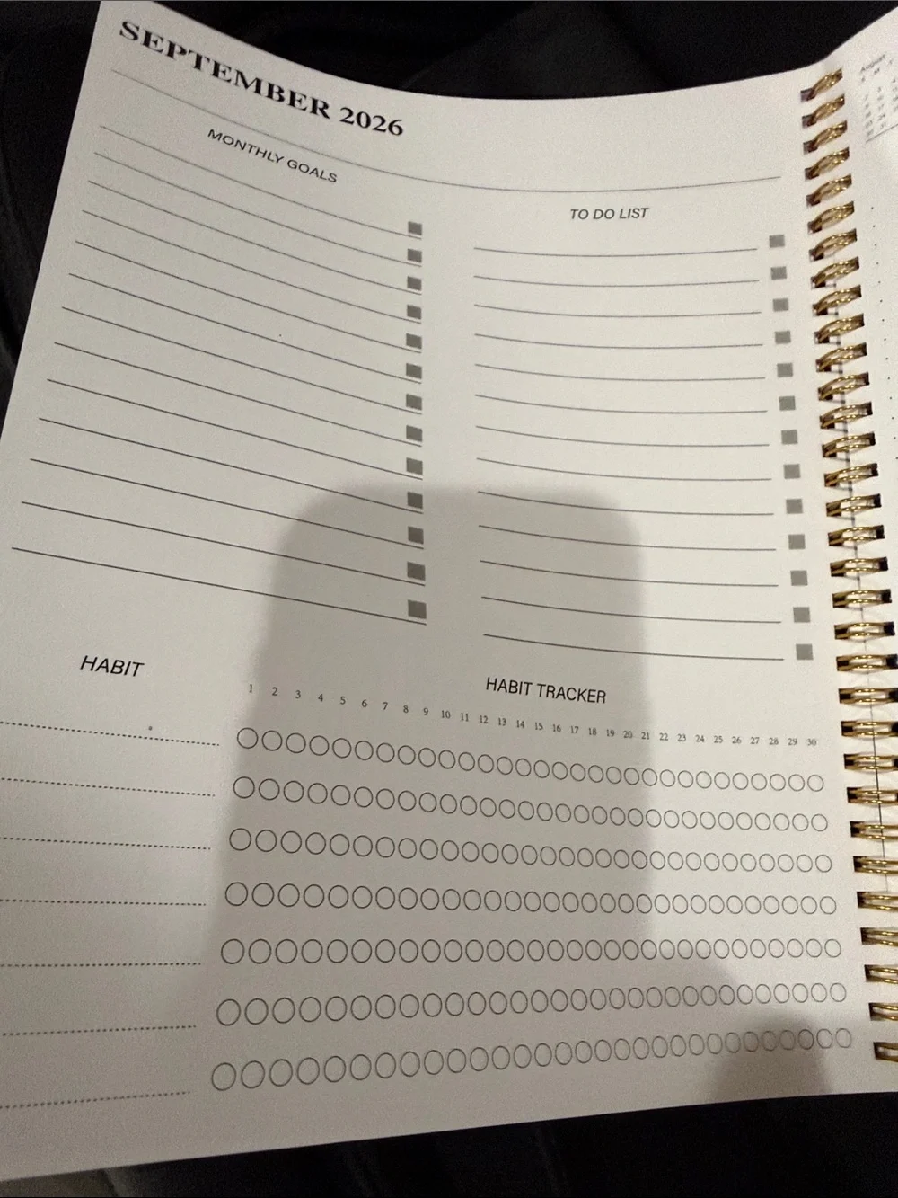 New Monthly Planner Notebook 2025-2026